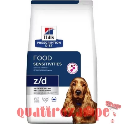 2 SACCHI Hills Prescription Diet Z/D Food Sensitive 10 kg per Cane - PREZZO A CONFEZIONE