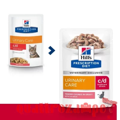 Hills Diet C/D Urinary Stress Salmone 85 gr Umido Gatto