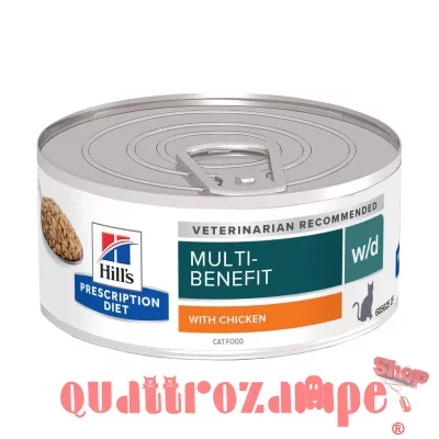 Hill's Diet W/D Digestive Weight 156 gr Umido Gatto