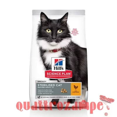 Hill's Science Plan Mature Adult Sterilised Pollo 10 kg Gatto