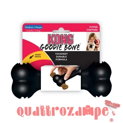 Kong Extreme Goodie Bone Medium Nero Osso