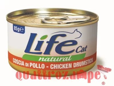 Life Cat Natural Coscia di Pollo 85 gr Scatoletta Gatti