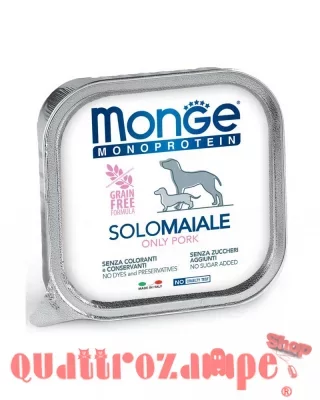 Monge Solo Maiale Monoproteico 150 gr Umido per Cani