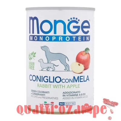 monge coniglio mela 400 gr