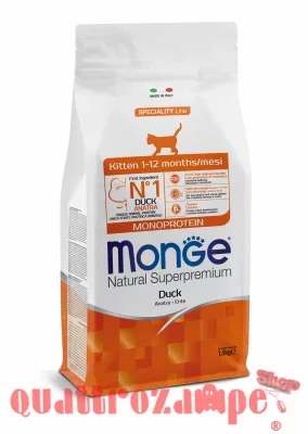 Monge Natural Superpremium Kitten Anatra Per Gattini