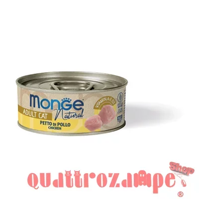 Monge Cat Natural 80 gr Petto di pollo Scatoletta Per Gatti