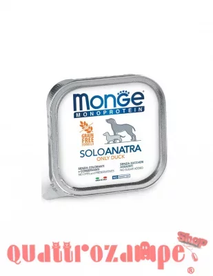 Monge Solo Anatra Monoproteico 150 gr Umido per Cani