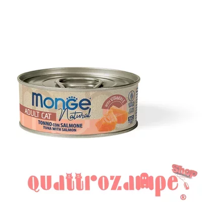 Monge Cat Natural Superpremium 80 gr Tonno a Pinne Gialle con Salmone Per Gatti