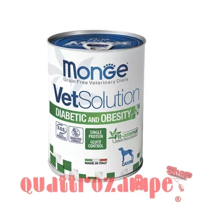 Monge VetSolution Diabetic Obesity 400 gr Lattina Cani