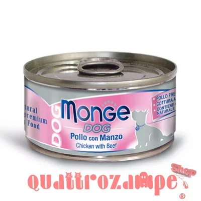 Monge Dog Pollo Con Manzo 95 gr Umido Per Cani