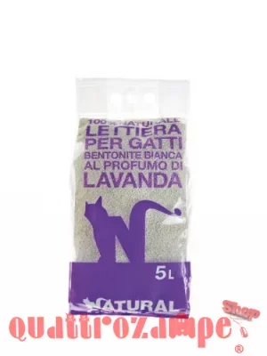 NATURAL CODE Lettiera Bentonite Profumata alla Lavanda 5 L