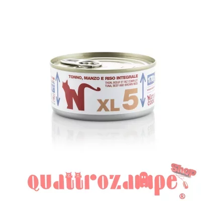 Natural Code XL 05 Tonno,manzo e riso integrale 170 gr Per Gatti