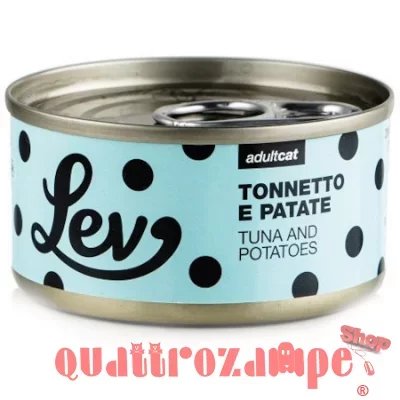 Lev Adult Cat Tonnetto Patate 70 gr Lattina Umido Gatti