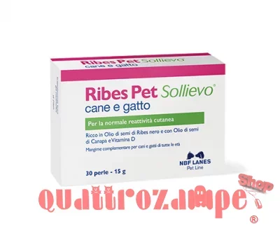 NBF Lanes Ribes Pet Sollievo 60 Perle Per Cani e Gatti
