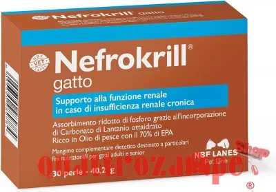 NBF Lanes Nefrokrill 30 Perle Per Gatti