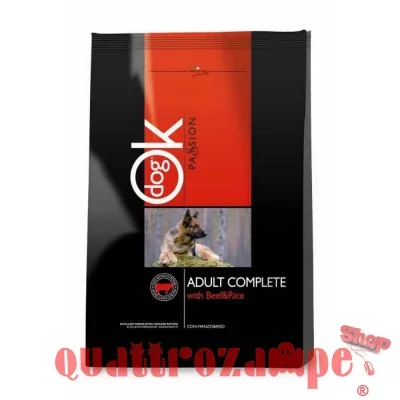 Novafoods Ok Dog Adult Passion Complet Manzo e Riso 12,5 Kg