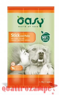 Snack Dog Oasy Stick 3 x 12 gr Pollo Per Cane