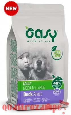 2 SACCHI - Oasy Dog Adult All Breed Anatra 12 kg Cani PREZZO A CONFEZIONE