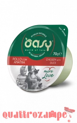 Oasy More Love Green Cup Pollo Con Anatra 70 gr Umido Gatto