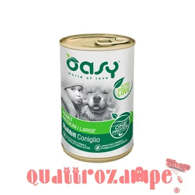 Oasy Dog One Protein Coniglio 400 gr Umido Per Cani