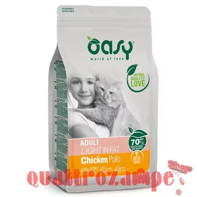 Oasy Cat Adult Light In Fat Pollo 300 gr Per Gatti