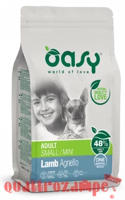 Oasy Dog Adult Small Mini Agnello 800 gr Crocchette Monoproteiche Cane