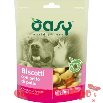 Oasy Snack Biscotti con Petto di Pollo 100 g per Cani