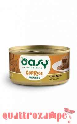 Oasy Caprice Mousse Con Fegato 85 Gr Scatoletta per Gatti