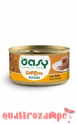 Oasy Caprice Mousse Con Pollo 85 Gr Scatoletta per Gattini