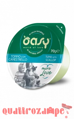 Oasy More Love Green Cup Tonno Con Canestrello 70 gr Umido Gatto