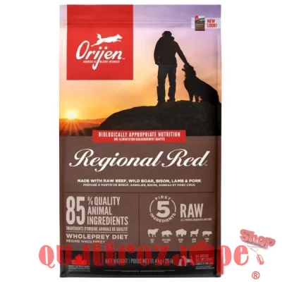 Orijen Regional Red Adult Dog 11,4 kg Per Cane Adulto Tutte le Taglie