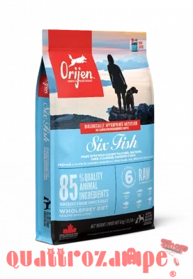 Orijen Six Fish Adult Dog 11,4 kg Al Pesce Per Cane Adulto Tutte le Taglie