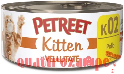 Petreet Kitten Pollo 70 gr K02 Scatoletta Umido Gattini