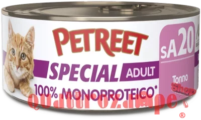 Petreet 60 gr Monoproteico Lattina Umido Gatto