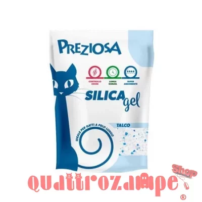 Lettiera Preziosa Silice Talco 2,25 kg 5 lt Gatto