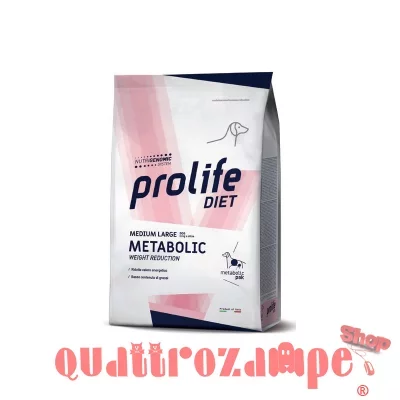 Prolife Diet Metabolic Medium Large 8 kg Crocchette Cani