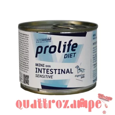 Prolife Dog Veterinary Formula Mini Intestinal Sensitive 200 gr Umido Cane