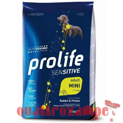 Prolife Dog Mini Adult Coniglio e Patate 7 kg Crocchette Cane