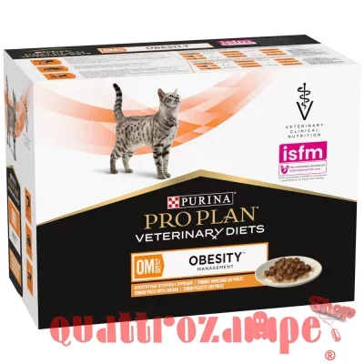 Purina Pro Plan Veterinary Diets OM Obesity Management Bustina 85 gr Per Gatti