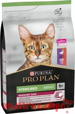 Purina Pro Plan Savoury Duo Sterilised Anatra e Fegato 1,5 kg per Gatti Sterilizzati