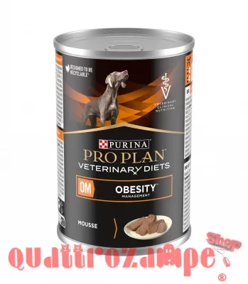 Purina Pro Plan Veterinary Diet OM Obesity 400 gr Mousse Per Cane