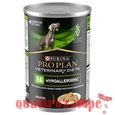 Purina Pro Plan Veterinary Diet Ha Hypoallergenic 400 gr Mousse Per Cane