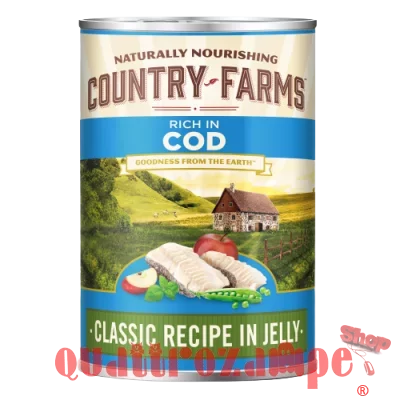 Purina Country Farms Dog Classic Jelly Merluzzo 400 Gr Barattolo Umido Cane