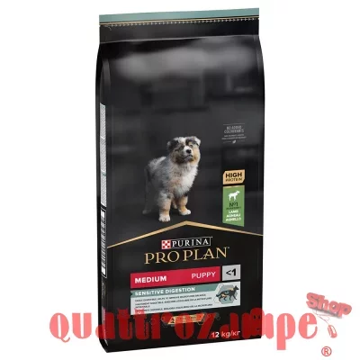 Purina Pro Plan Puppy Medium OptiDigest Agnello e Riso 12 Kg