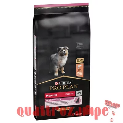 Purina Pro Plan Puppy Medium Sensitive Skin OptiDerma Salmone e Riso 12 Kg