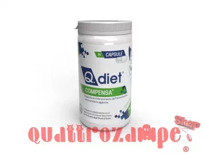 Q.Diet Compensa 120 Capsule Integratore Vitaminico Per Cani e Gatti