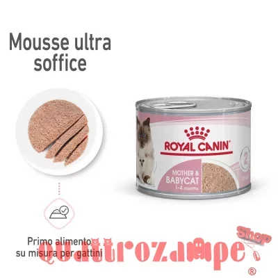 Royal Canin Babycat Instinctive Mousse 195 gr Cibo Umido Per Gatti