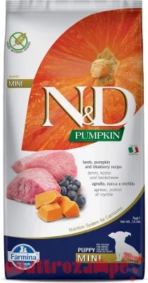 Farmina N/D Pumpkin Grain Free Puppy Mini Agnello e Zucca 2,5 Kg