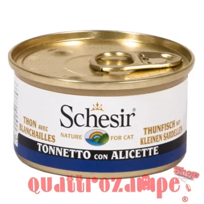 Schesir in Gelatina Tonnetto Con Alicette 85 gr Per Gatti
