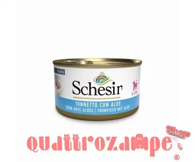 Schesir Kitten Atún con aloe vera en gelatina al mejor precio en zooplus